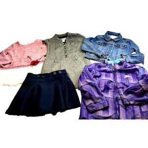 Lot Of 5 Girls 5/6- 6/6X Clothing Old Navy‎ Dollie & Me IZOD ZeroXPosur
